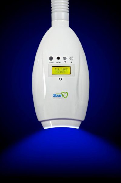 Lámpara de blanqueamiento LED Dental, sistema cosmético de blanqueamiento de belleza dental con 2 Gafas de protección 20 Guía de sombras de colores