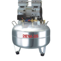 Tannlege oljefri luftkompressor en for to rustfrie stålholdere SK-2EW-35A