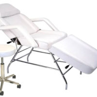 Grin365 Adjustable Teeth Whitening Chair with Hydrolic Side Stool for Dental Clinics or Salon Use, Fully Folding Model