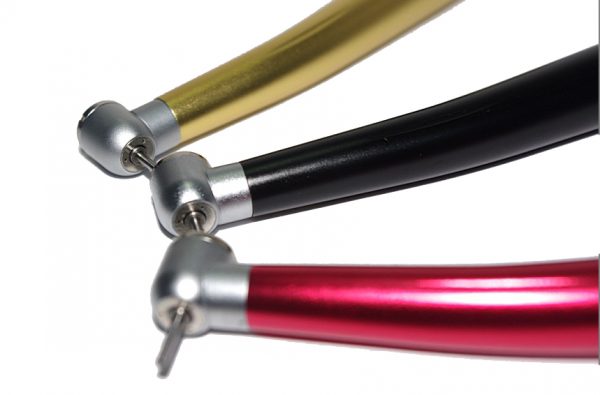 Dentist Lady High Speed Dental Handpiece 3-Way Spray Push Button 4 Hole Pack of 3 CE