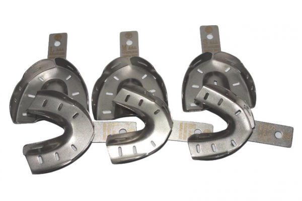 Superior Dentistry Metal Impression Mouth Tray Edentulous Set Solid Equipments SK-TR01