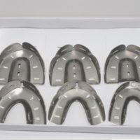 Superior Dentistry Metal Impression Mouth Tray Edentulous Set Solid Equipments SK-TR01