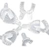 Impresión autoclavables Bandeja de plástico dentadura Laboratorio de instrumentos uso repetido Pack de 9 SK-TR09