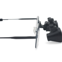 2.5x Magnification Spark Professional Dental Loupes with Black BP Sports Frame | Adjustable Pupil Distance Model #CM250