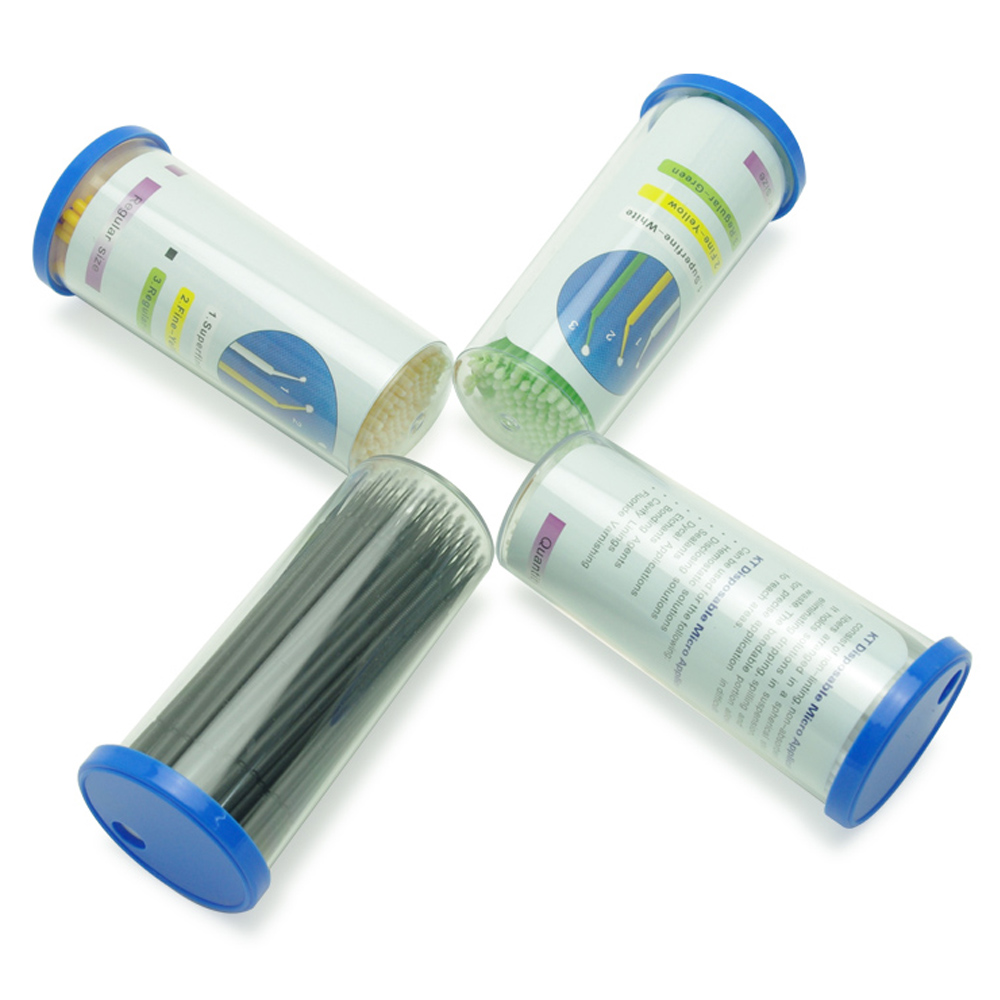 Aplikatory z mikro szczoteczkami Grin365 z elastycznymi końcówkami do użytku dentystycznego lub kosmetycznego