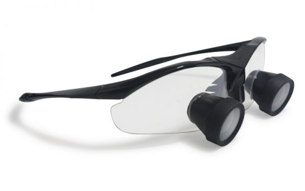 2.8x Magnification Customized Dental TTL(Through The Lens) Loupes with Silver BP Sports Frame | Send Us Your Pupil Distance and Working Distance, We'll Give You A Custom Fit