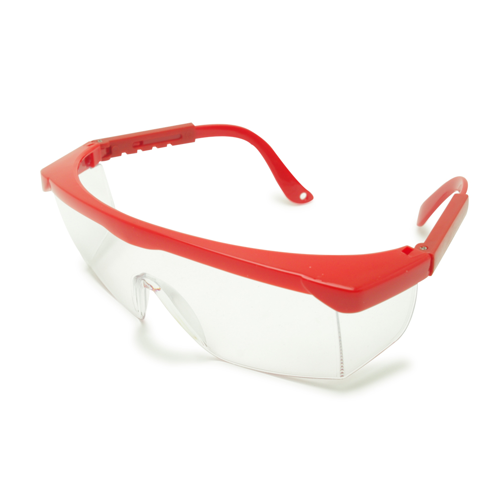 2X Medical Lab Anti Scratch Beskyttelsesbriller Kemisk Splash Forebyggelse Eye Beskyttende med justerbart lukketøj Arms