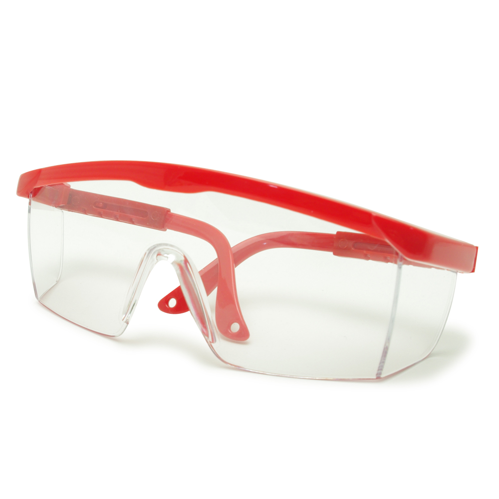2X Medical Lab Anti Scratch Beskyttelsesbriller Kemisk Splash Forebyggelse Eye Beskyttende med justerbart lukketøj Arms