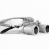 4.0x Magnification Professional Loupes with Silver BP Sports Frame for Dental, Surgical, Jeweler, or Hobby | Adjustable Pupil Distance Model #CH400