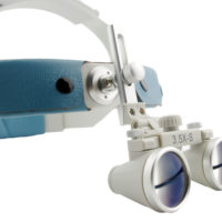 3.5x Magnification Professional Loupes with Comfortable Headband 360-460mm Working Distance for Dental, Surgical, Jeweler, or Hobby | Adjustable Pupil Distance Model #CH350HBR