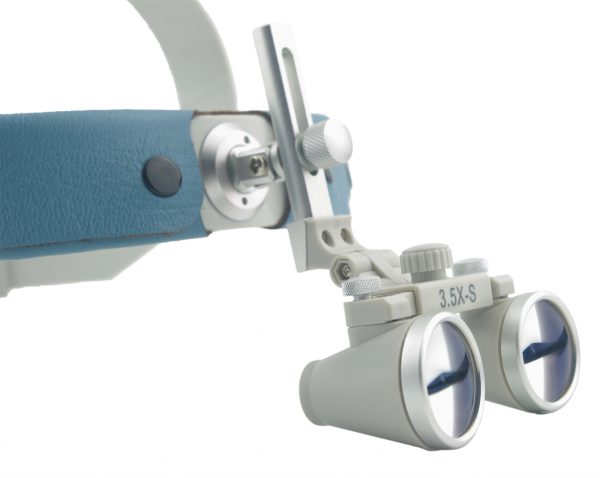 3.5x Lupe professionali in ingradamento con comoda fascia per la testa 360-460mm di lavoro per dentali, Chirurgico, Gioielliere, o hobby | Modello di distanza della pupilla regolabile #CH350HBR