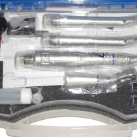 Pieza de mano de baja velocidad dental Kit profesional Tipo de llave + 2 Alta velocidad 4/2 Hoyo TX-412