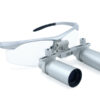 5.0x Vergroting Professional loepen met Silver BP Sports Frame voor Dental, chirurgisch, Juwelier, of hobby | Verstelbare Pupil Afstand Model # DH5