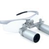 6.0x Magnification Professional Loupes with Silver BP Sports Frame for Dental, Surgical, Jeweler, or Hobby | Adjustable Pupil Distance Model #DH6