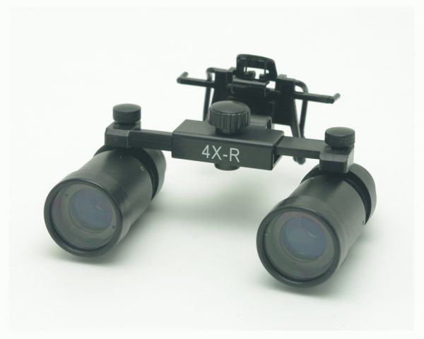 4.0x Loupos profissionais de ampliação com clipe no design para qualquer quadro para odontologia, Cirúrgico, Joalheiro, ou hobby | Modelo de distância da pupila ajustável #CM400CO