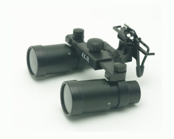 4.0x Loupos profissionais de ampliação com clipe no design para qualquer quadro para odontologia, Cirúrgico, Joalheiro, ou hobby | Modelo de distância da pupila ajustável #CM400CO