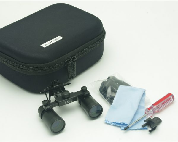 4.0x 치과 용 프레임에 대한 디자인 클립이있는 X 배율 전문 Loupes, 수술, 보석 세공인, 또는 취미 | 조정 가능한 동공 거리 모델 #CM400CO