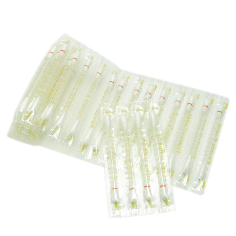 100X hampaiden valkaisuun E-vitamiini Swabs Huulet Gum Protection kosteuttava ja Pumpulipuikolla Lip Protector