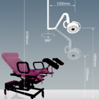 Cirurgia de iluminação Medical lâmpada cirúrgica de montagem no tecto LED Exame Luzes SK-202D-3C