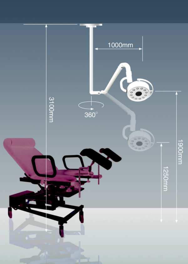 Cirurgia de iluminação Medical lâmpada cirúrgica de montagem no tecto LED Exame Luzes SK-202D-3C