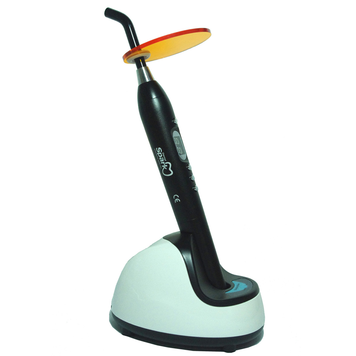 Spark Cordless LED Dental Curing Light z aluminiową obudową i regulowaną jasnością - 1 Liczyć 9 Watt Czarny Kolor Profesjonalne narzędzie Dentysta