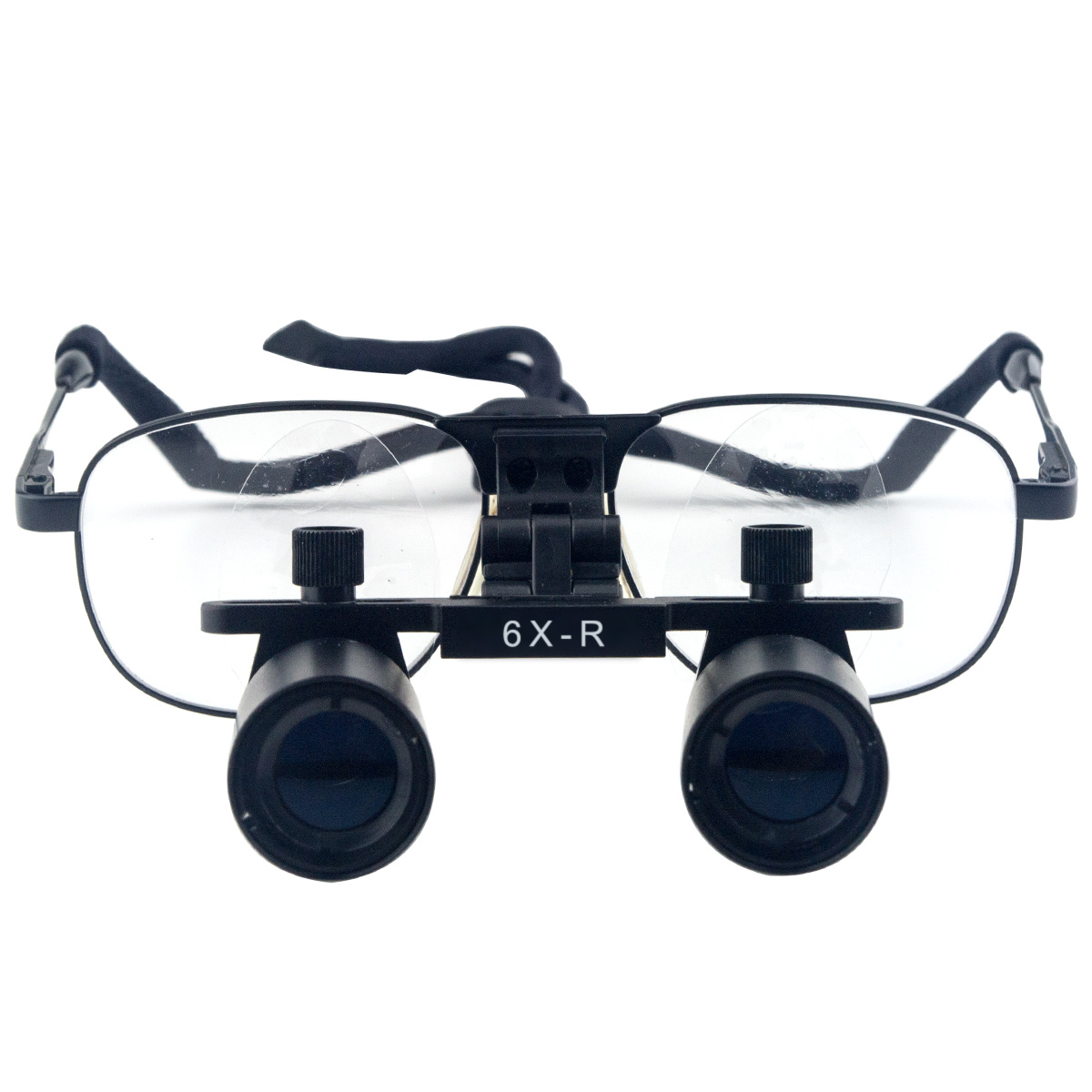 6.0 x Magnification Professional Dental Loupes Black Metal Frame and Adjustable Pupil Distance Model #DM6M