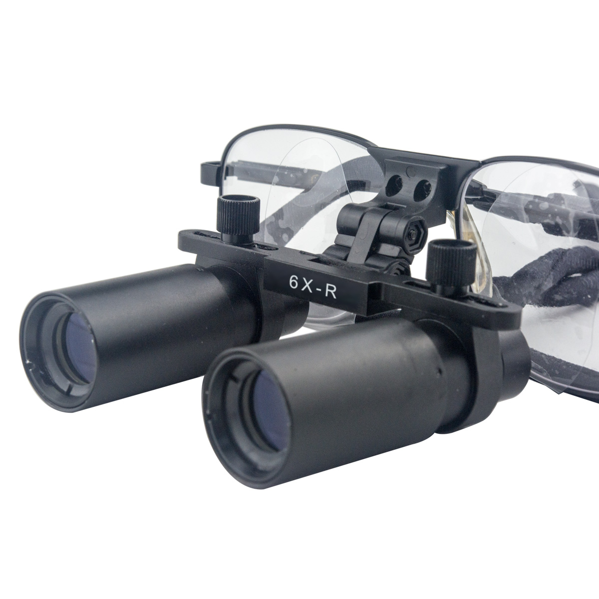 6.0 x Magnification Professional Dental Loupes Black Metal Frame and Adjustable Pupil Distance Model #DM6M