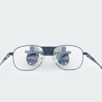 5.0س التكبير Loupes لProfessional مع الإطار الأسود المعدنية للطب الأسنان, جراحي, صائغ, أو هواية | قابل للتعديل التلميذ المسافة نموذج # DM5M