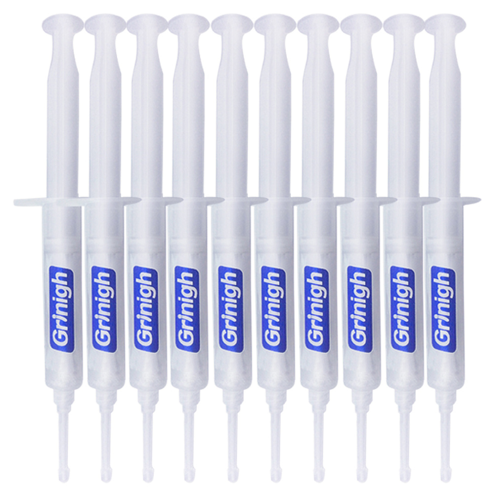 Grin365 10ml Teeth Whitening Gel replacement syringes for Whitening System - Refill Kit with More Than 100 Treatments (35%HP or 22%CP)