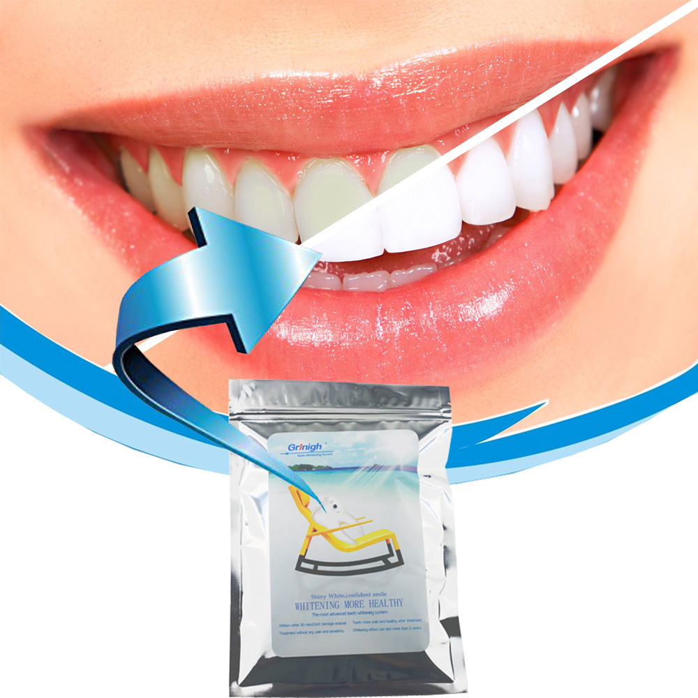 Grin365 Professional Zahnaufhellungssystem Komplettset - Normale Stärke 44% Carbamidperoxid Gel Packung von 10