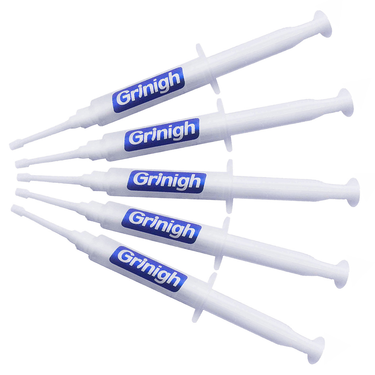 Grin365 Accueil Blanchiment des dents Gel réutilisable Seringue Conseils - Recharge pour Kit 33 Traitements de Gel Régulier clinique(44% peroxyde de carbamide)