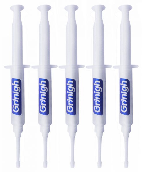 Grin365 4.5 ml Teeth Whitening Gel replacement syringes for Whitening System - Refill Kit with More Than 450 Treatments (35%HP or 44%CP) Pack of 100
