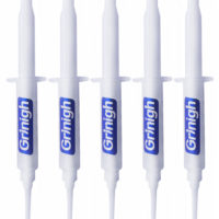 Grin365 casa Teeth Whitening Gel con riutilizzabile siringa Tips - Riempire per Kit con 33 Trattamenti di Clinica Gel resistenza normale(44% perossido di carbamide)