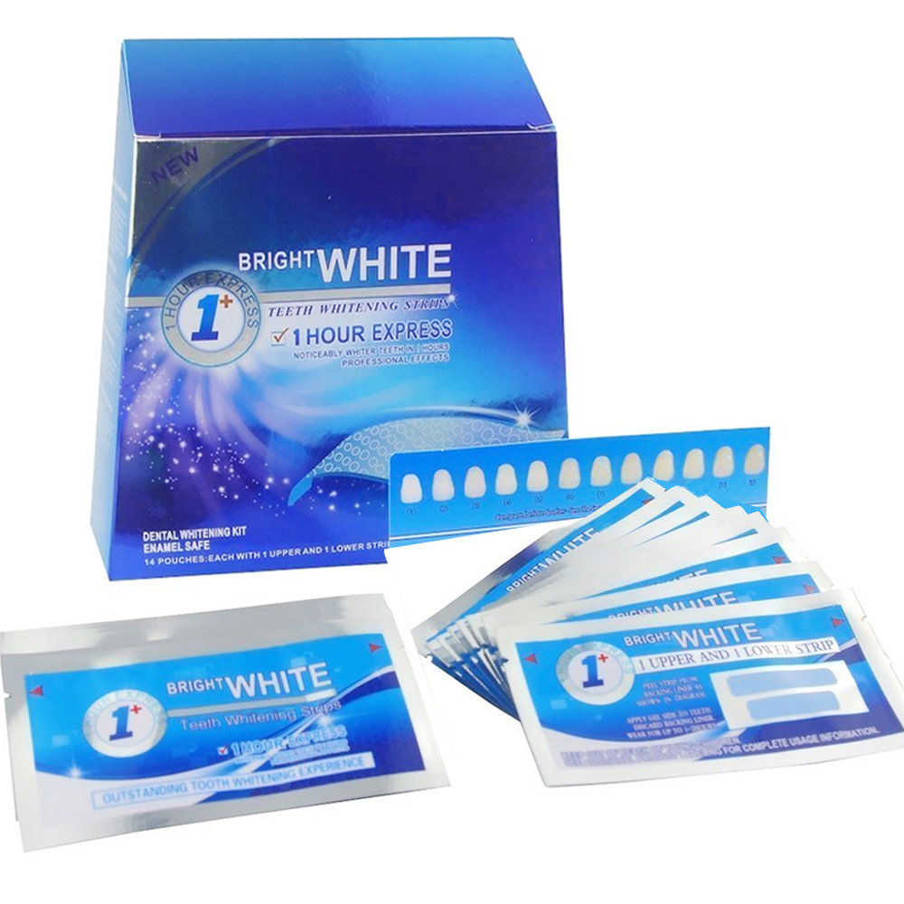 Tiras de blanqueamiento de dientes ultrafinos Grin365 con sabor a menta fresca - 7 Curso de tratamiento diurno