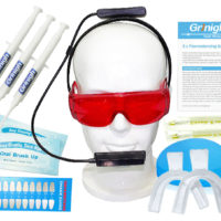 Grin365 Home Teeth Whitening System with Hairband Accelerator Light - Deluxe Hair Band Kit