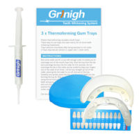 Grin365 casa dentes branqueamento sistema com Conexão Boca Bandejas - Essentials Kit com 10 tratamentos