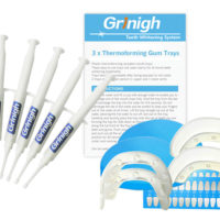 Grin365 domowego Zęby Whitening System z miękkiej Non-Boil Mouth tac - Niezbędniki 2 osoba Kit