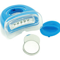 Grin365 Blanchiment des dents avec accélérateur léger 5 tubes de LED - Batteries incluses - Bleu