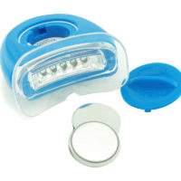 Grin365 Teeth Whitening Accelerator Luz com 5 tubos de LED - baterias incluídas - Azul