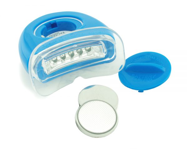 Grin365 Teeth Whitening Accelerator Light with 5 LED tubes - Batteries Included - Blue