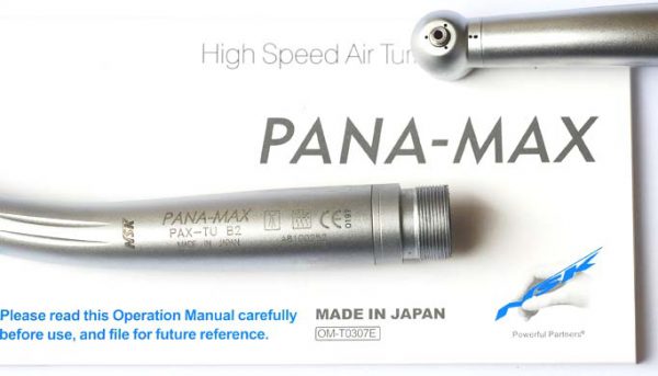 NSK Style PANA-MAX Dental High Speed Handpiece Stardard Head Push Button Pack of 3 PAX-SU