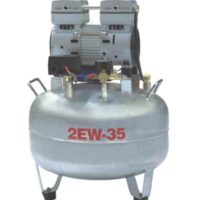 Tandpleje Olie-fri luft kompressor En for Two rustfrit stål Gasstorage Holder SK-2EW-35A