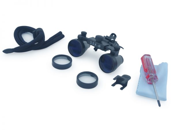 3.5x Magnification Professional Loupes with Clip on Design For Any Frames for Dental, 手術, 宝石商, または趣味 | Adjustable Pupil Distance Model #CM350CO