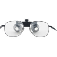 3.5x Loupes professionnel avec Grossissement Cadre en métal noir pour Dental, Chirurgical, Bijoutier, ou Hobby | Pupille réglable Distance Modèle # CM350M