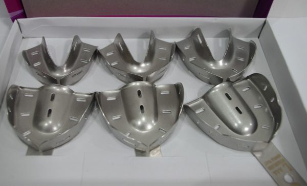 Superior Dentistry Metal Impression Mouth Tray Edentulous Set Solid Equipments SK-TR01
