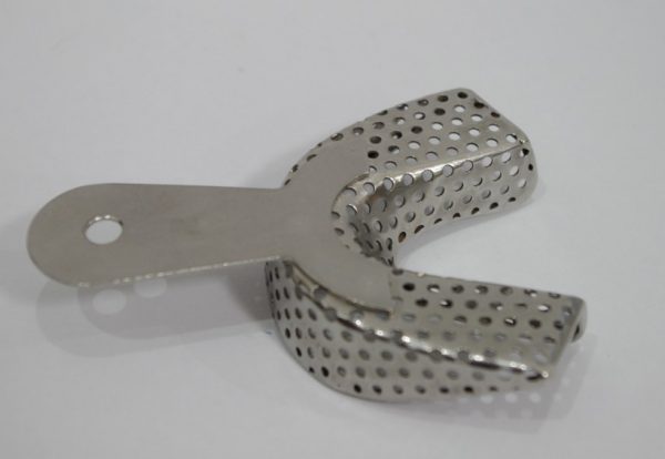 Full Stainless Steel Dental Impression Trays Dentist Instrument Perforated Units Pack of 6 SK-TR02