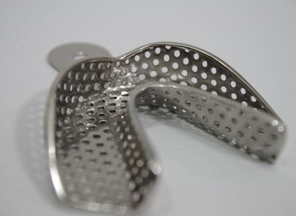 Full Stainless Steel Dental Impression Trays Dentist Instrument Perforated Units Pack of 6 SK-TR02