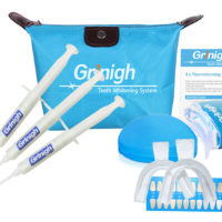 Grin365 casa dentes branqueamento sistema com LED Accelerator Luz - Kit Completo Grande