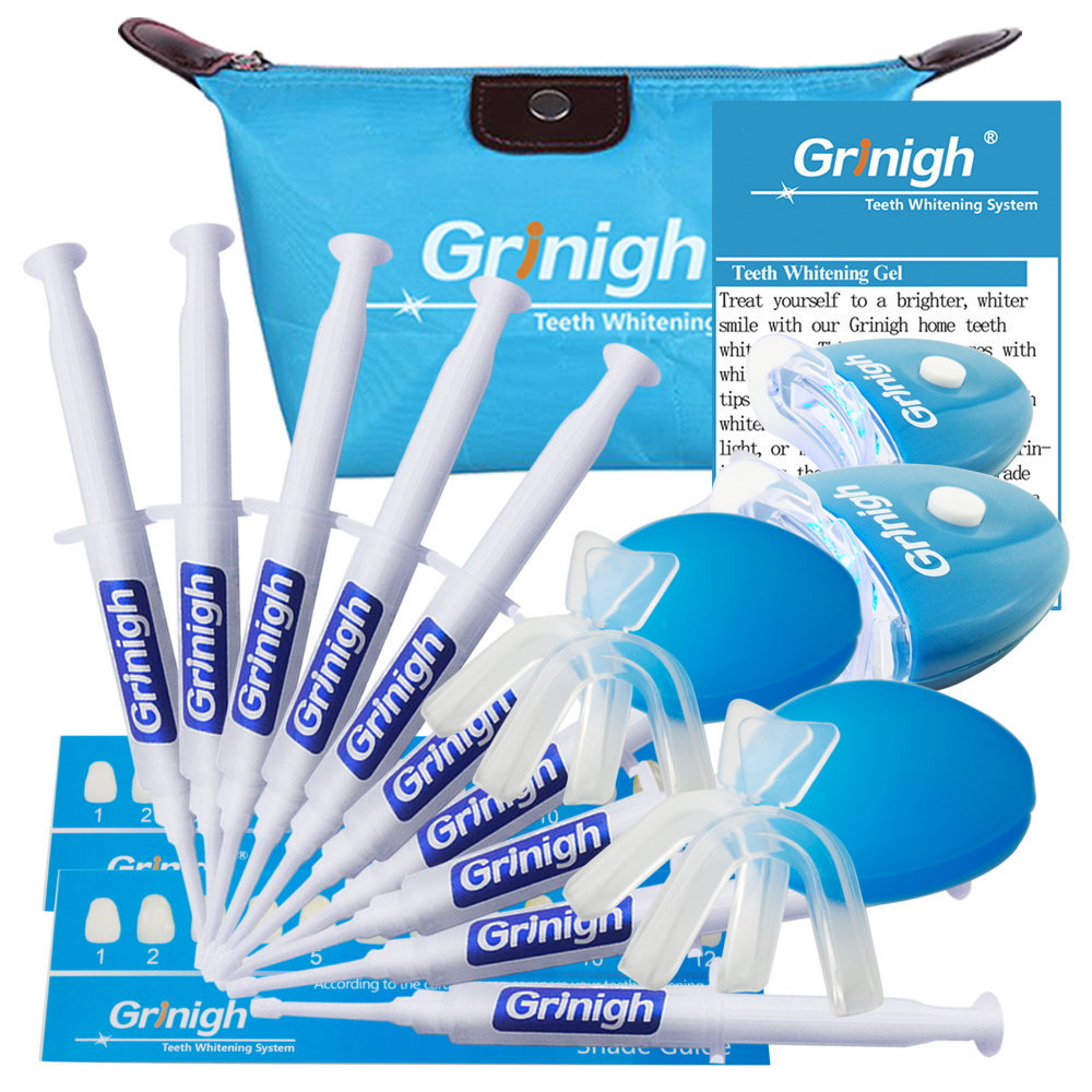 Grin365 Blanchiment des dents Kit famille 20 traitements pour 2 La personne