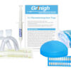 Grin365 hjemme Teeth Whitening System med LED Accelerator lys - komplett Kit + Fuktighetskrem